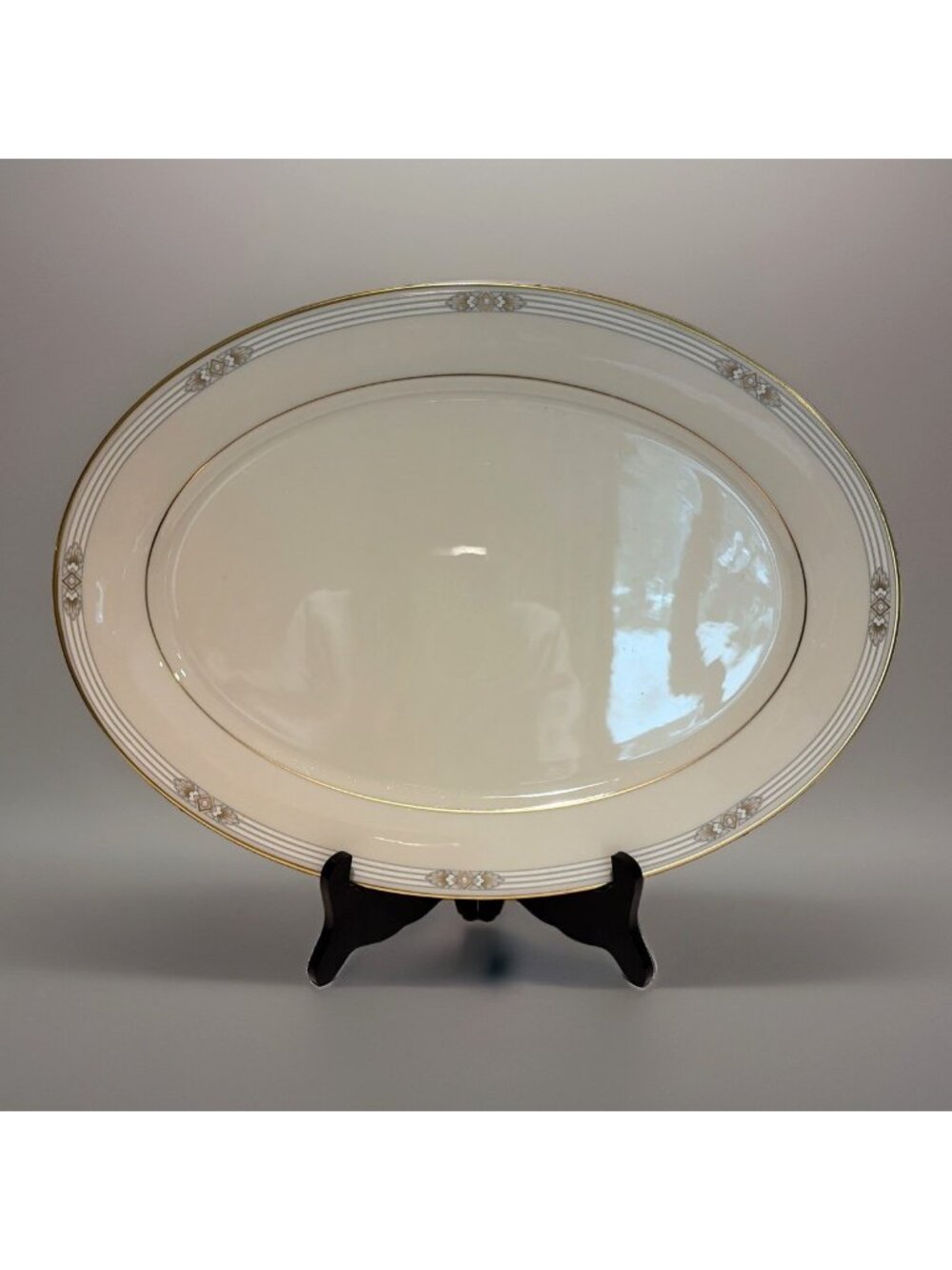 Lenox China Firelight Oval Serving Platter 16" Metropolitan Collection Vintage